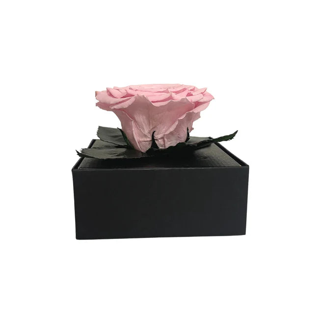 CAJA DE REGALO ACRILICA - CON ROSA PINK