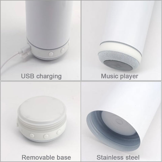 Vaso de Sublimación de 20 oz con Altavoz Integrado