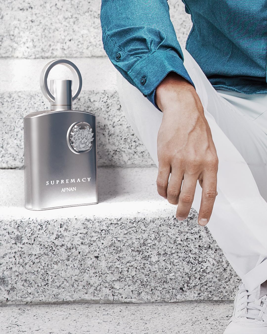 SUPREMACY SILVER BY AFNAN - EAU DE PARFUM FOR MEN, 3.4 OZ / 100ML