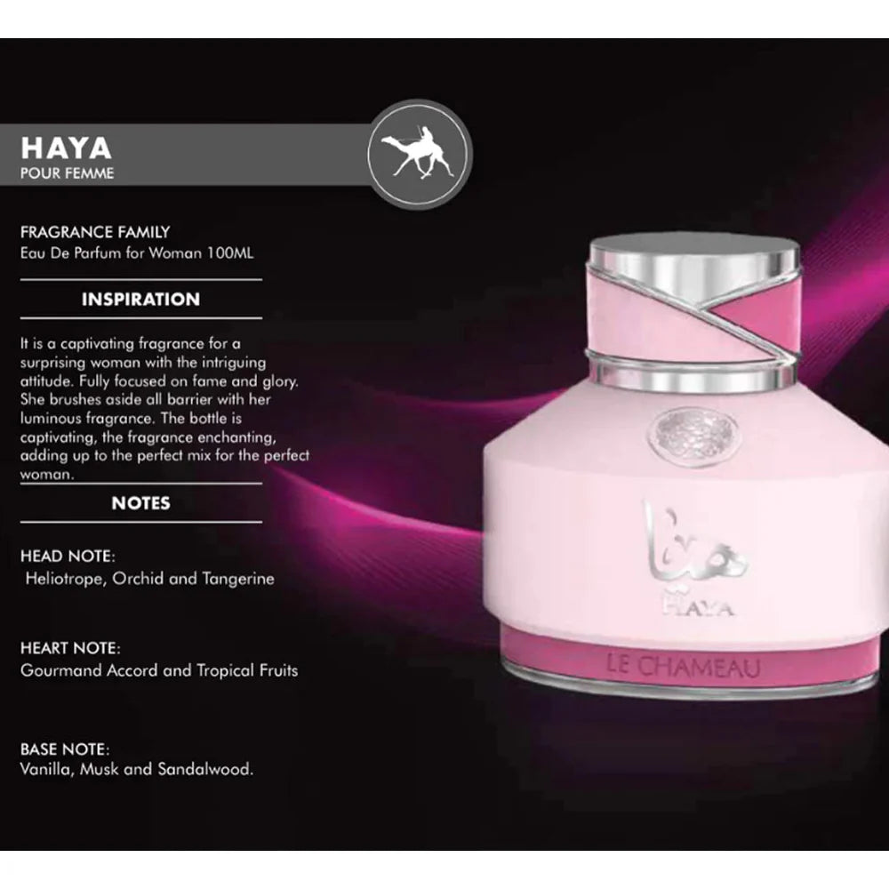 HAYA BY LECHAMEAU / EMPER - EAU DE PARFUM FOR WOMAN 3.4OZ / 100ML