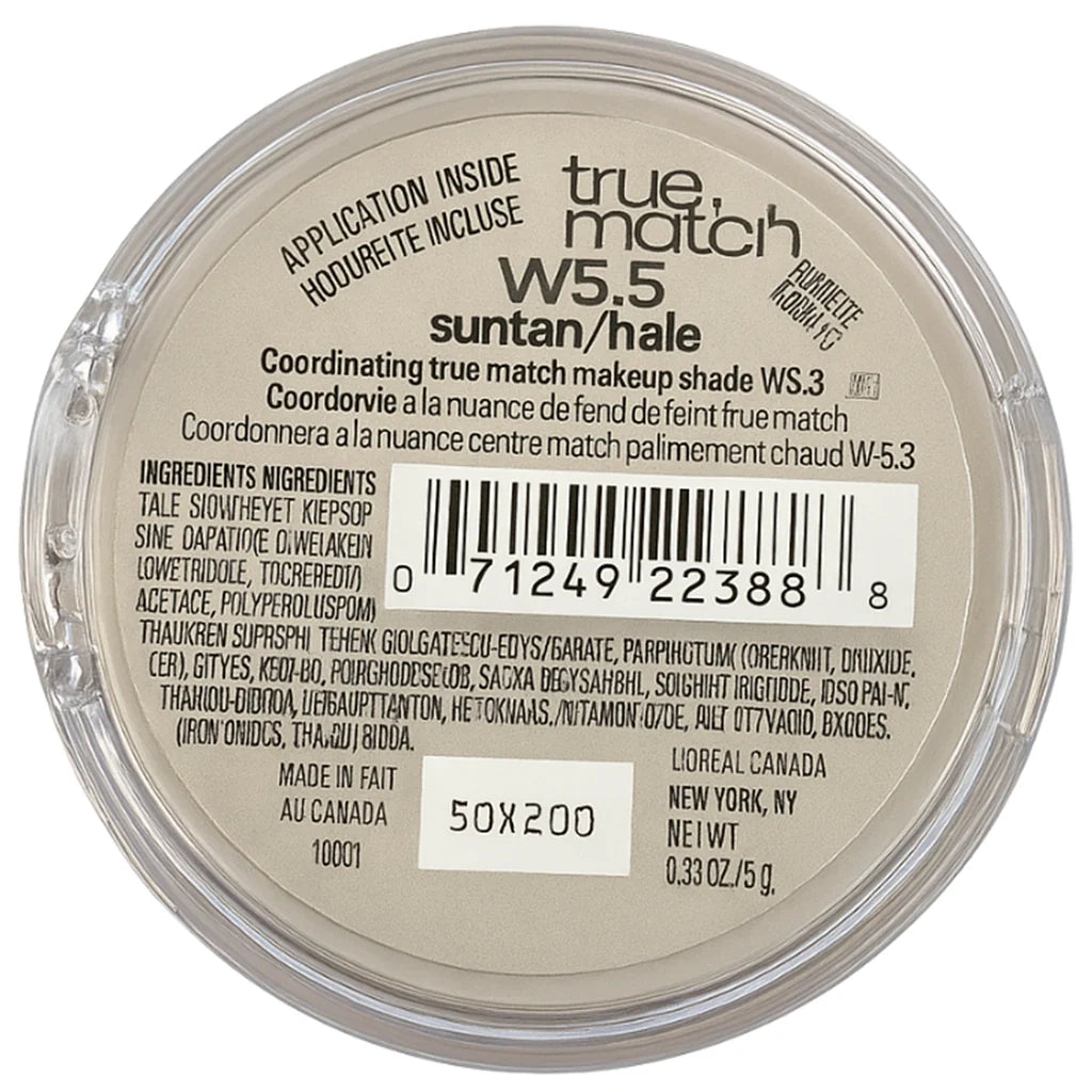 POLVOS SUPER - BLENDABLE TRUE MATCH W5.5 BRONCEADO BY L'OREAL PARIS