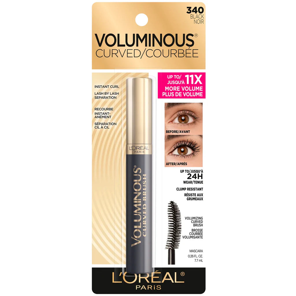 MASCARA DE PESTAÑAS - VOLUMINOUS ORIGINAL CURVED BRUSH NEGRO BY L'OREAL PARIS