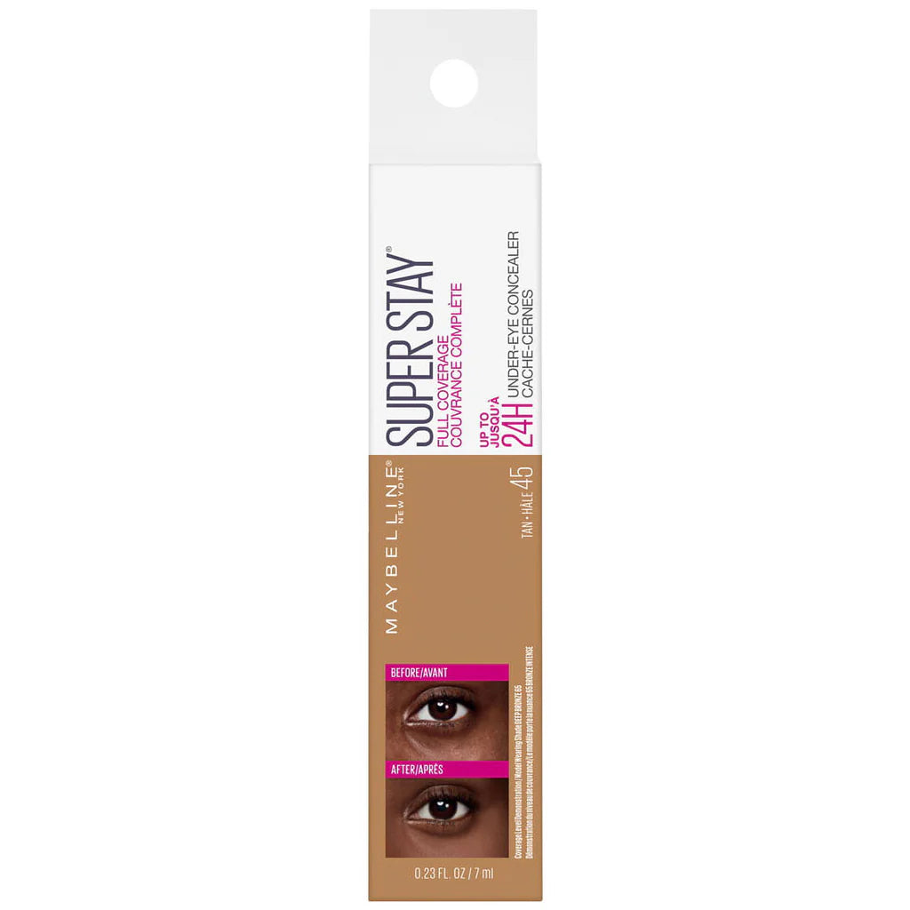 CORRECTOR DE OJERAS SUPER STAY FULL COVERAGE #45 TAN BY MAYBELLINE