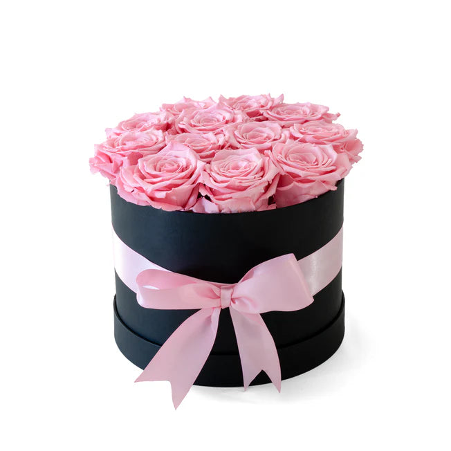 CAJA REDONDA - ROSAS PRESERVADAS