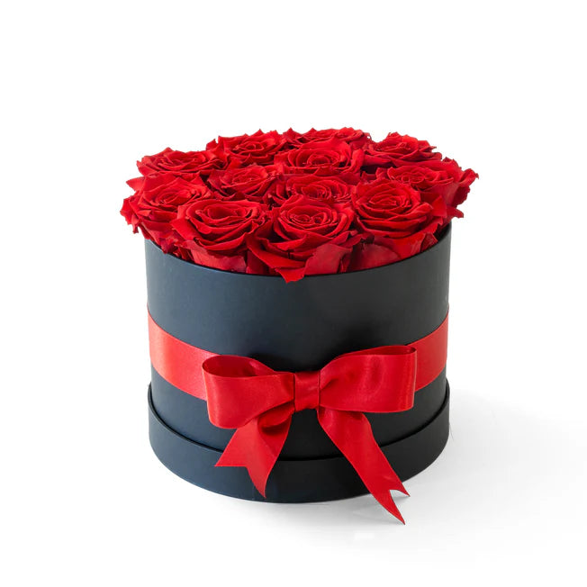 CAJA REDONDA - ROSAS PRESERVADAS