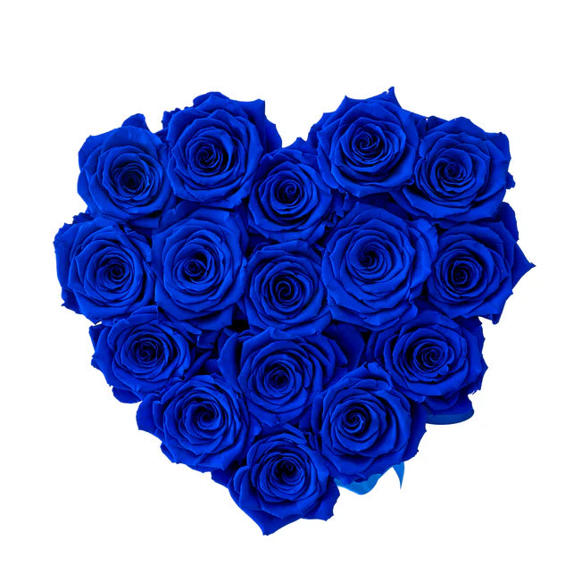 CAJA DE CORAZÓN - ROSAS PRESERVADAS