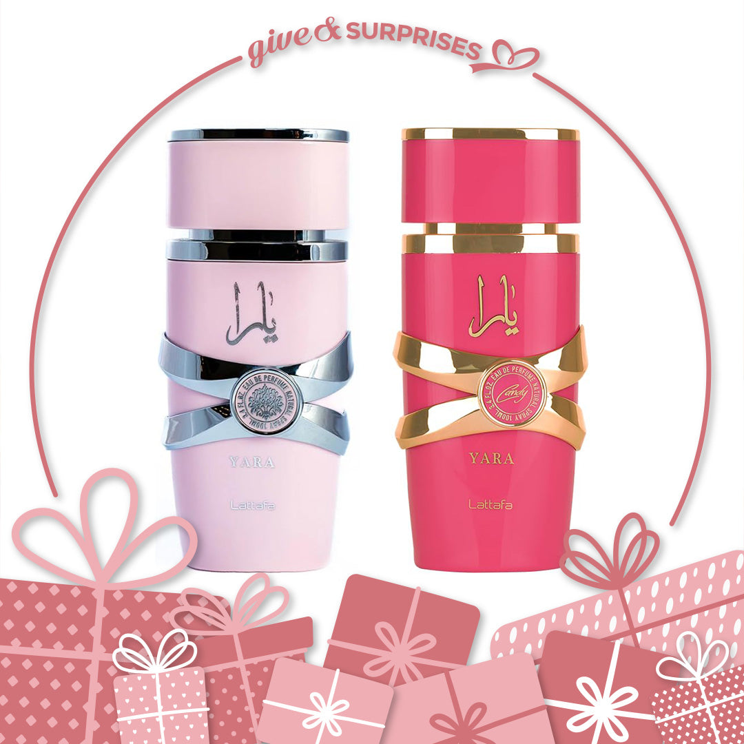GIFT SETS YARA & YARA CANDY BY LATTAFA - EAU DE PARFUM FOR WOMAN (2 PCS) 3.4OZ / 100 ML