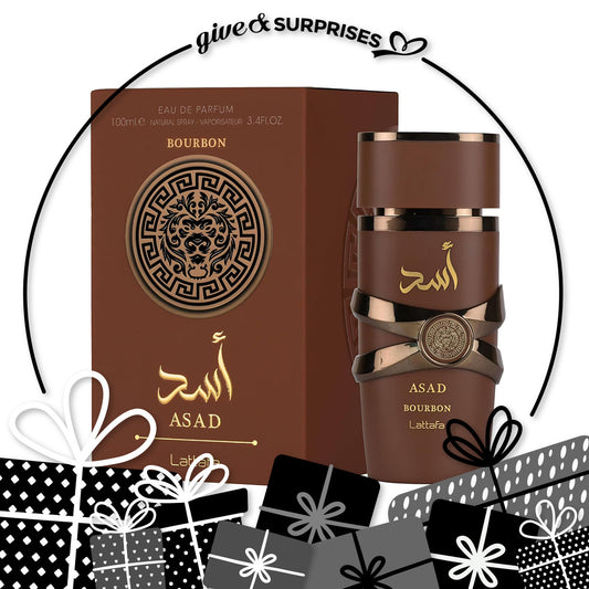 ASAD BOURBON BY LATTAFA - EAU DE PARFUM FOR UNISEX, 3.4OZ / 100ML