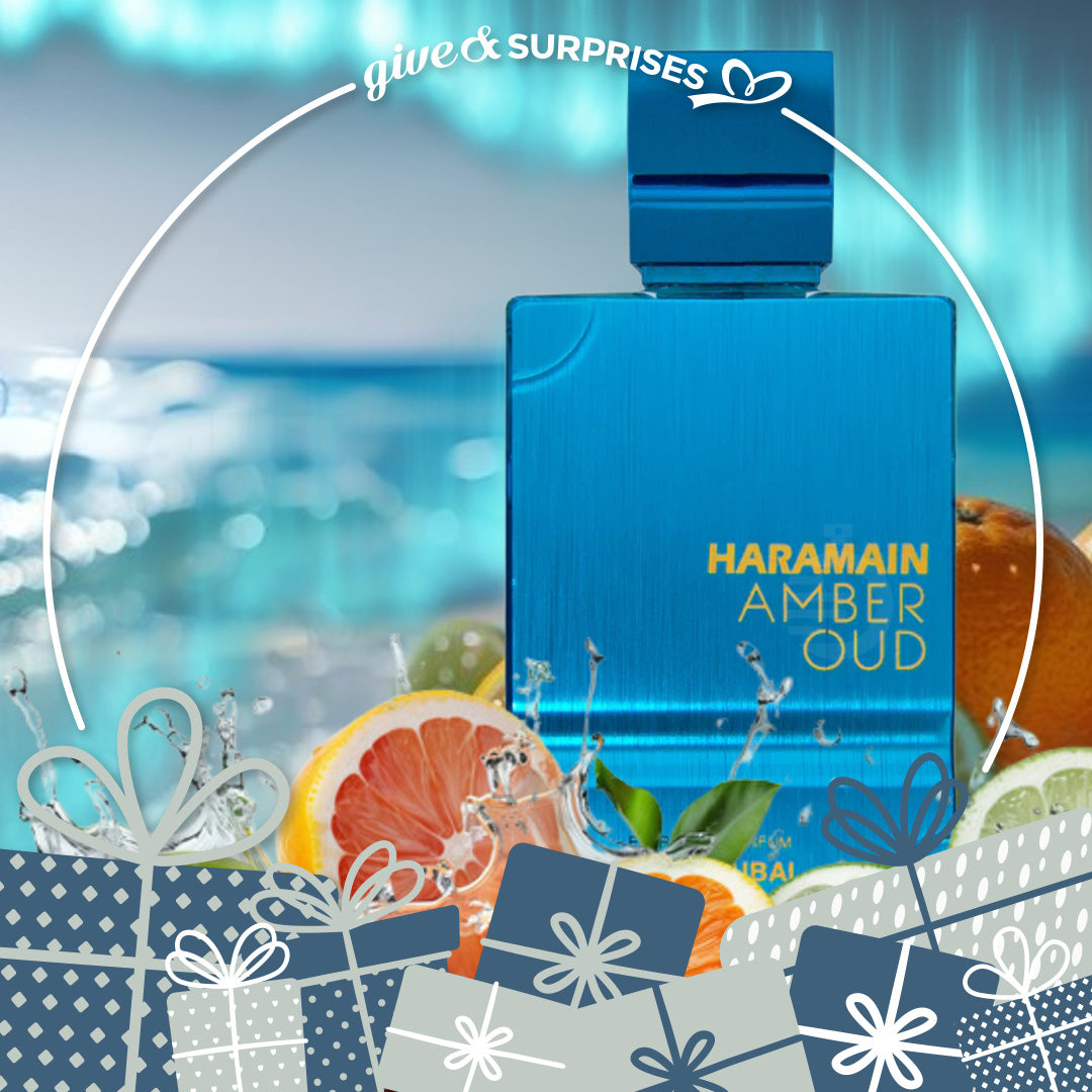 AMBER OUD AQUA DUBAI BY AL HARAMAIN - EXTRAIT DE PARFUM FOR UNISEX, 2.5 OZ/ 75ML