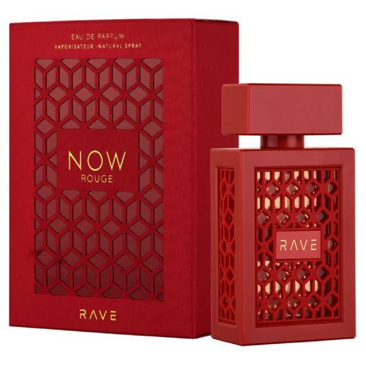 RAVE NOW ROUGE BY LATTAFA - EAU DE PARFUM FOR WOMAN 3.4OZ / 100ML