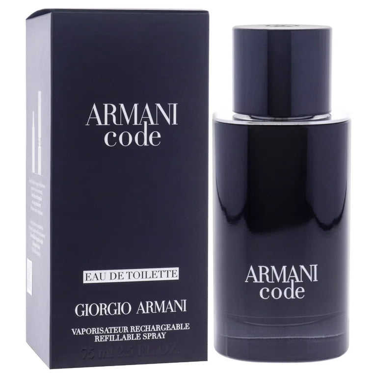 ARMANI CODE BY GIORGIO ARMANI  -  EAU DE TOILETTE FOR MEN   2.5 OZ / 75ML