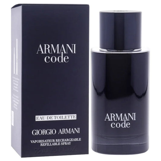ARMANI CODE BY GIORGIO ARMANI  -  EAU DE TOILETTE FOR MEN   2.5 OZ / 75ML