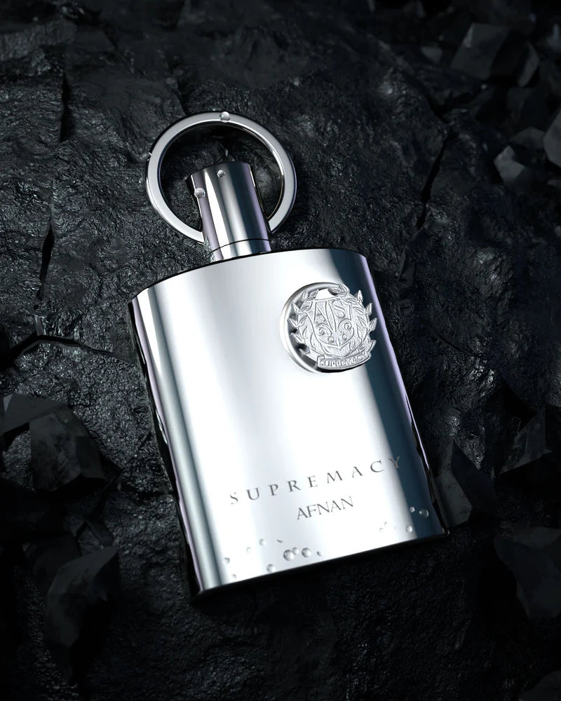 SUPREMACY SILVER BY AFNAN - EAU DE PARFUM FOR MEN, 3.4 OZ / 100ML