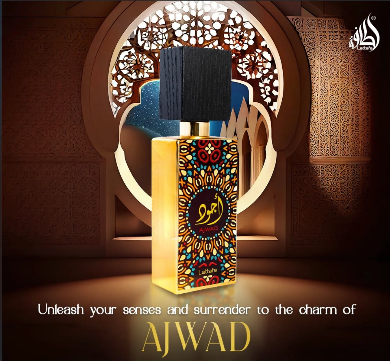 AJWAD BY LATTAFA - EAU DE PARFUM FOR UNISEX 3.4OZ / 100ML