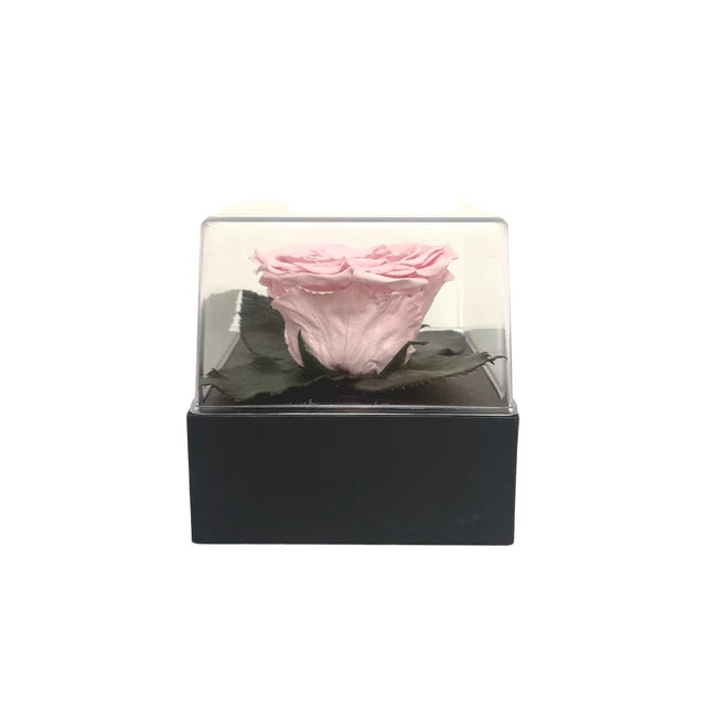 CAJA DE REGALO ACRILICA - ROSA PINK CON FORMA DE CORAZÓN