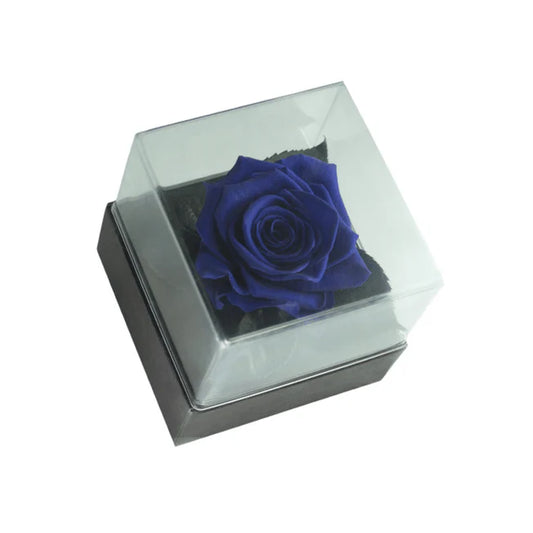 CAJA DE REGALO ACRILICA - CON ROSA BLUE