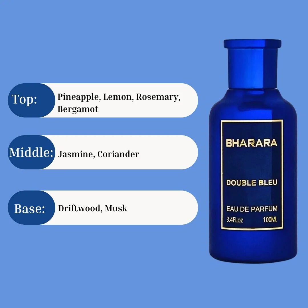 BHARARA DOUBLE BLEU - EAU DE PARFUM FOR MEN 3.4OZ / 100ML