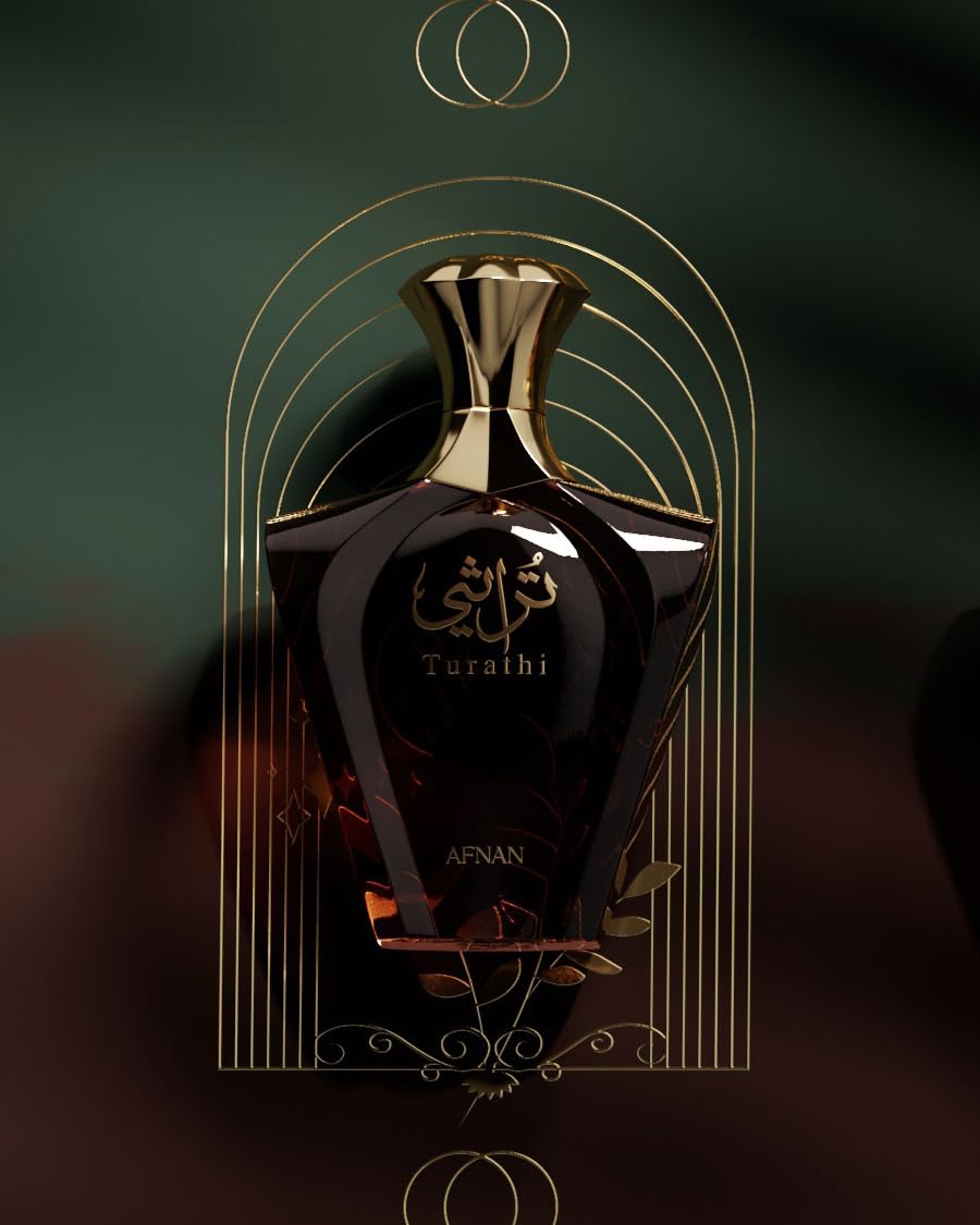 TURATHI BROWN BY AFNAN - EAU DE PARFUM FOR MEN 3.0 OZ /90ML