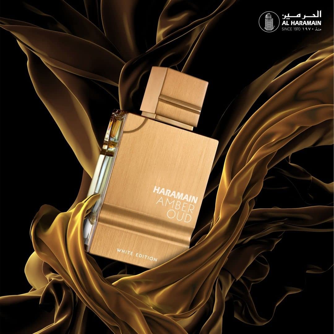 AMBER OUD WHITE BY AL HARAMAIN  - EAU DE PARFUM FOR UNISEX, 3.4OZ/100ml