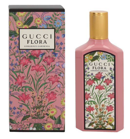 FLORA GORGEOUS GARDENIA BY GUCCI - EAU DE PARFUM FOR WOMAN  3.4 OZ / 100ML