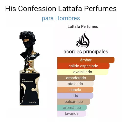 HIS CONFESSION BY LATTAFA - EAU DE PARFUM FOR MEN 3.4OZ / 100ML