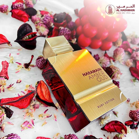 AMBER OUD RUBY EDITION BY AL HARAMAIN  - EAU DE PARFUM FOR UNISEX, 2.0 OZ / 60 ML