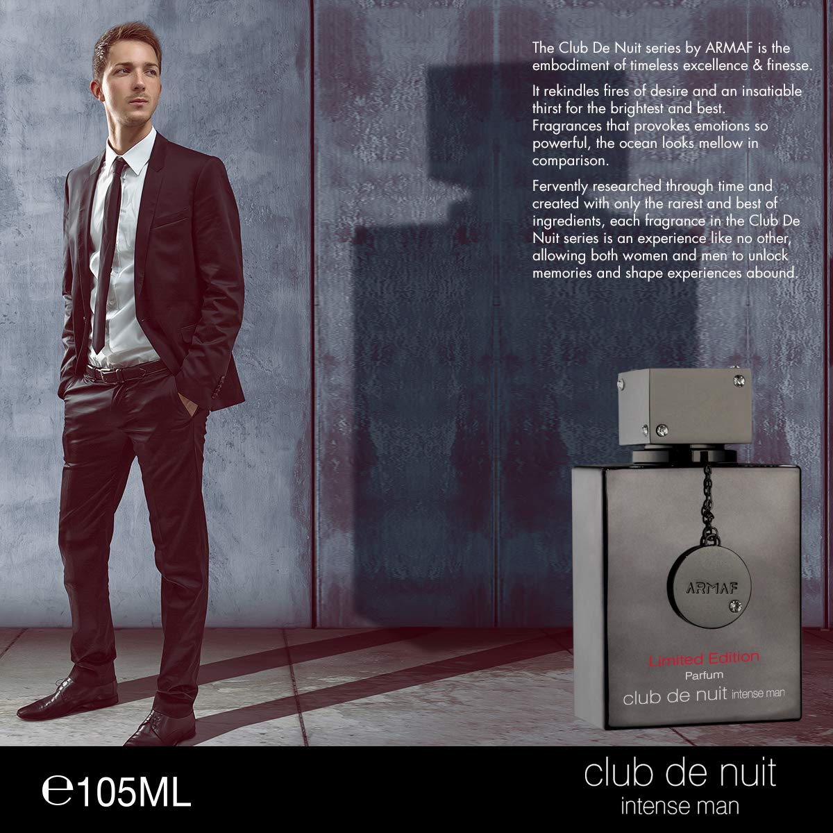 CLUB DE NUIT INTENSE LIMITED EDITION BY ARMAF - EAU DE PARFUM FOR MEN 3.6OZ / 100ML
