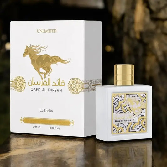 QAED AL FURSAN UNLIMITED BY LATTAFA - EAU DE PARFUM FOR UNISEX, 3.04 oz