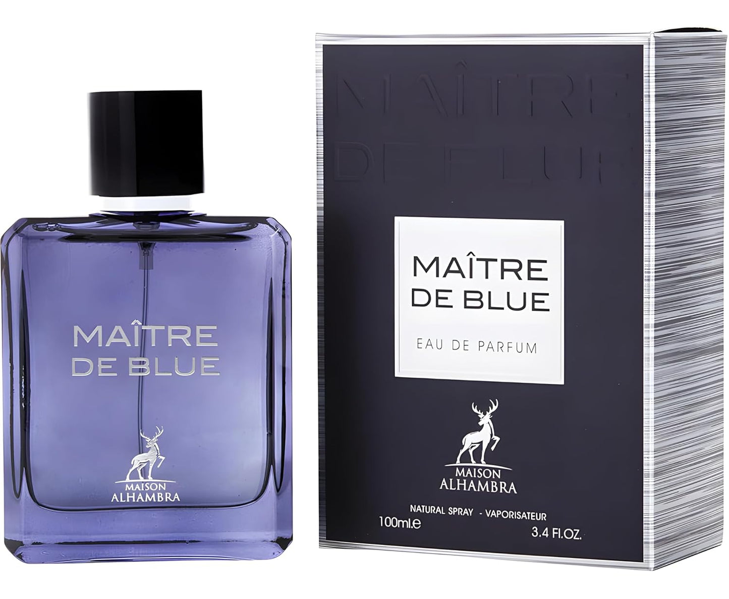 MAITRE DE BLUE BY MAISON ALHAMBRA - EAU DE PARFUM FOR MEN 3.4OZ / 100ML