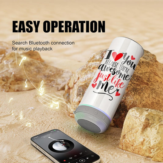 Vaso de Sublimación de 20 oz con Altavoz Integrado