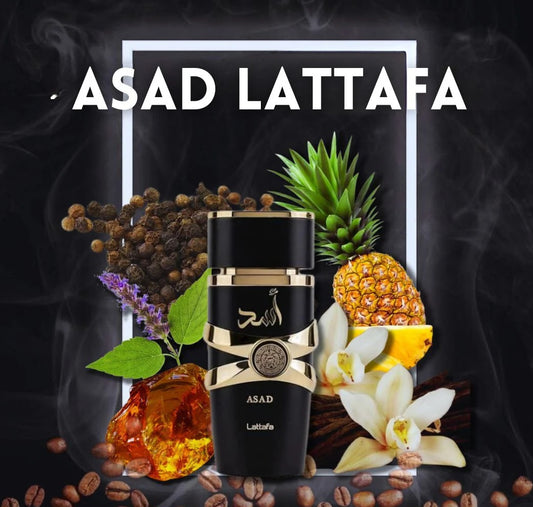 ASAD BY LATTAFA - EAU DE PARFUM FOR UNISEX, 3.4 OZ / 100 ML