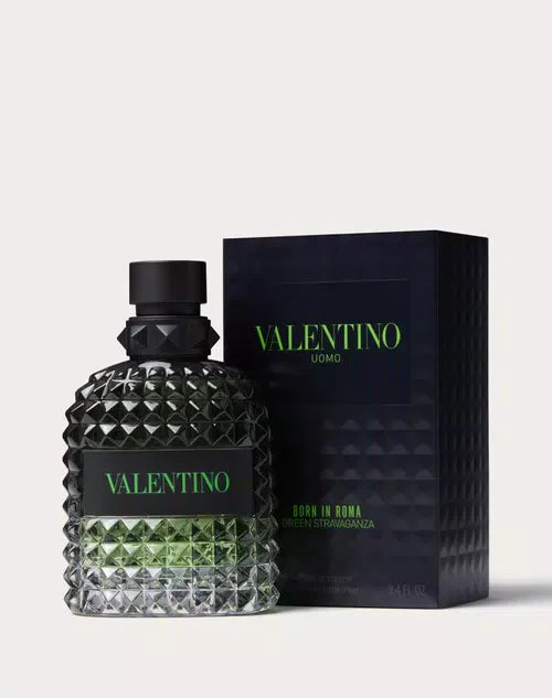 GREEN STRAVAGANZA BORN IN ROMA UOMO BY VALENTINO - EAU DE TOILETTE FOR MEN  3.4 OZ /100ML