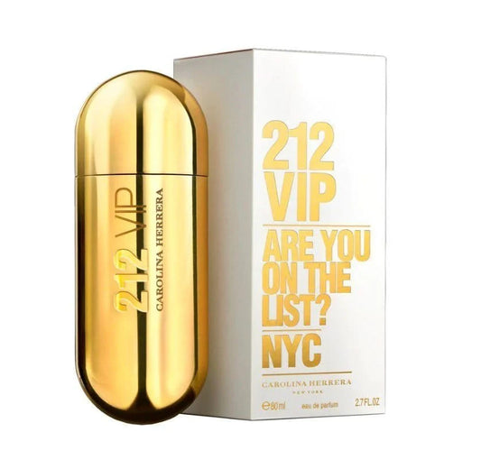 212 VIP BY CAROLINA HERRERA - EAU DE PARFUM FOR WOMAN  2.7 OZ / 80ML