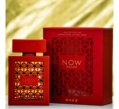 RAVE NOW ROUGE BY LATTAFA - EAU DE PARFUM FOR WOMAN 3.4OZ / 100ML