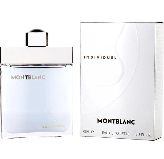 INDIVIDUEL BY MONT BLANC - EAU DE TOILETTE FOR MEN  2.5OZ / 75ML