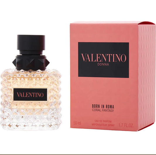 DONNA BORN IN ROMA CORAL FANTASY BY VALENTINO - EAU DE PARFUM FOR WOMAN  1.7 oz /