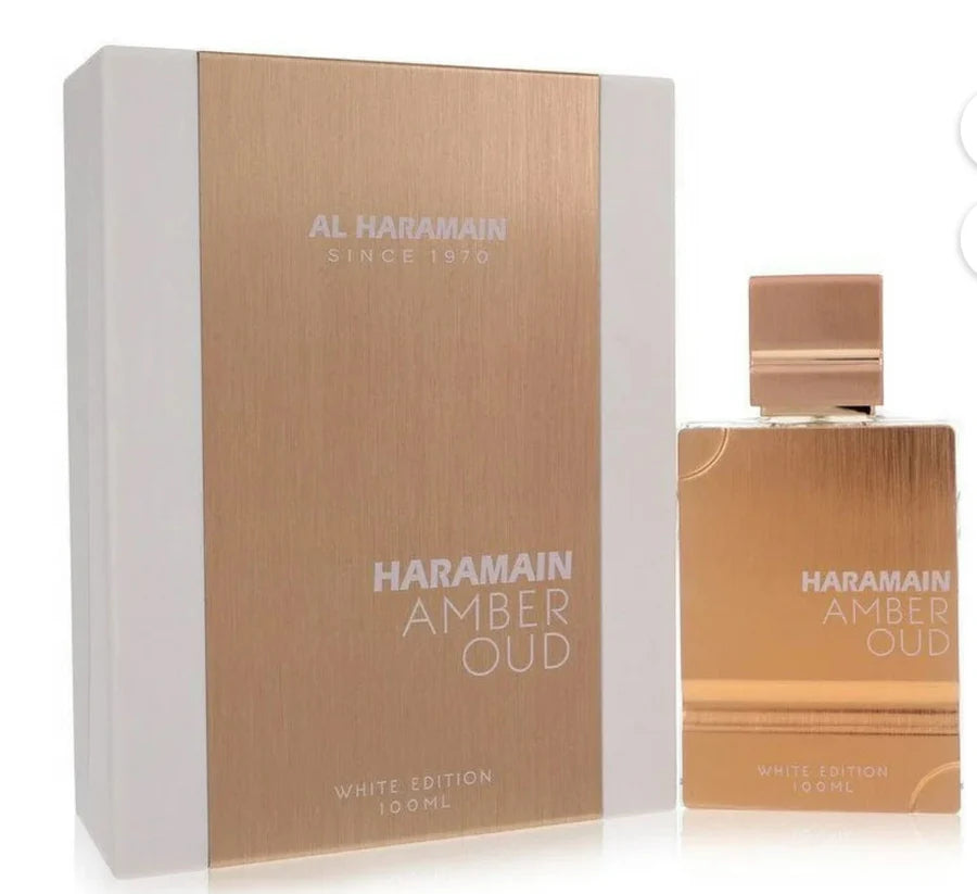 AMBER OUD WHITE BY AL HARAMAIN  - EAU DE PARFUM FOR UNISEX, 3.4OZ/100ml