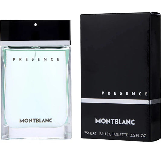 PRESENCE BY MONT BLANC - EAU DE TOILETTE FOR MEN  2.5 OZ / 75 ML