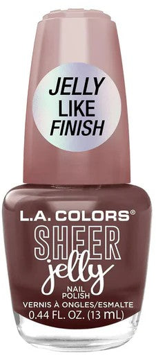 ESMALTE DE UÑAS SHEER JELLY BY L.A. COLORS - COLOR GHOSTED
