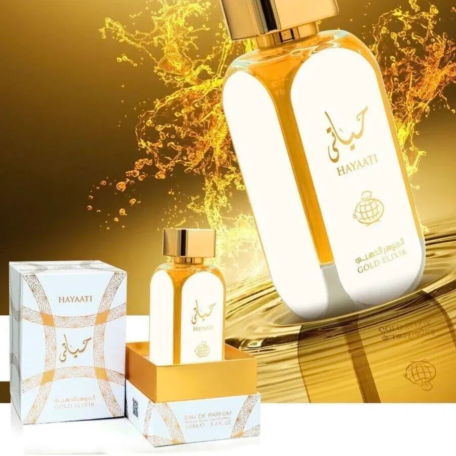 HAYATI GOLD ELIXIR BY LATTAFA - EAU DE PARFUM FOR WOMAN 3.4OZ / 100ML