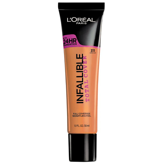 BASE DE MAQUILLAJE - INFALIBLE TOTAL COVER 24 Hr #311 CREME CAFE BY L'OREAL PARIS