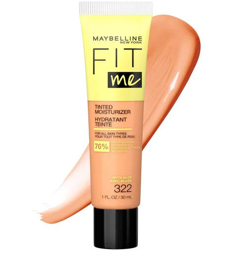 MOISTURIZER COBERTURA NATURAL - FIT ME TINTED # 322 BY MAYBELLINE