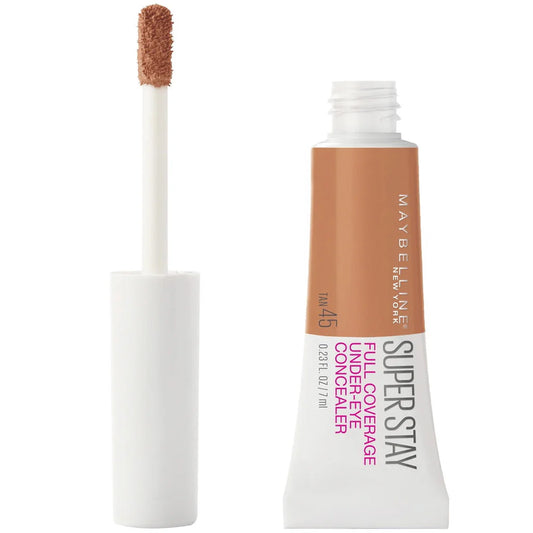 CORRECTOR DE OJERAS SUPER STAY FULL COVERAGE #45 TAN BY MAYBELLINE