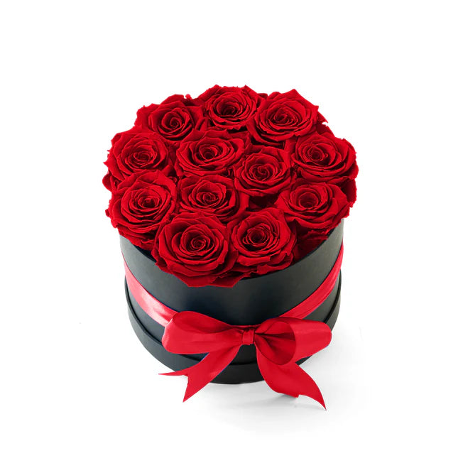 CAJA REDONDA - ROSAS PRESERVADAS