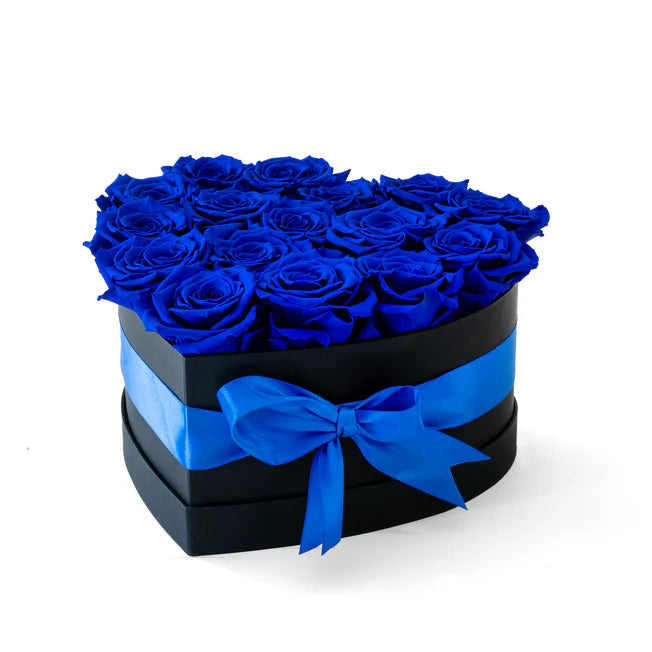 CAJA DE CORAZÓN - ROSAS PRESERVADAS