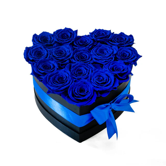 CAJA DE CORAZÓN - ROSAS PRESERVADAS