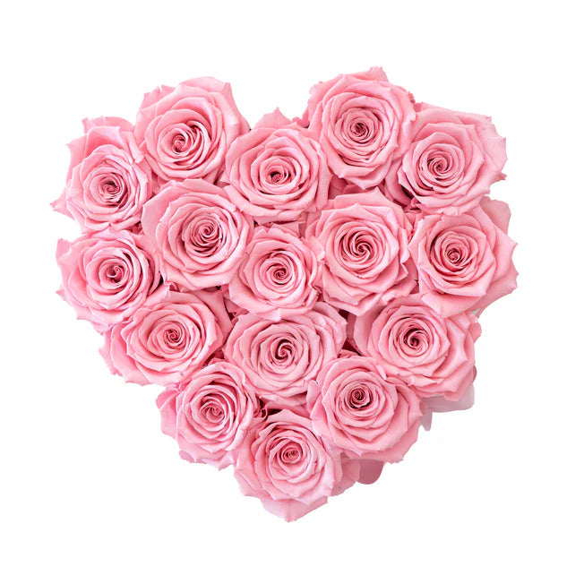 CAJA DE CORAZÓN - ROSAS PRESERVADAS