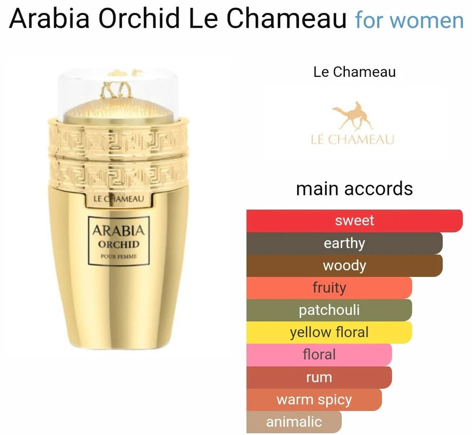 ARABIA ORCHID BY LE CHAMEAU / EMPER - EAU DE PARFUM FOR WOMAN 3.4OZ / 100ML