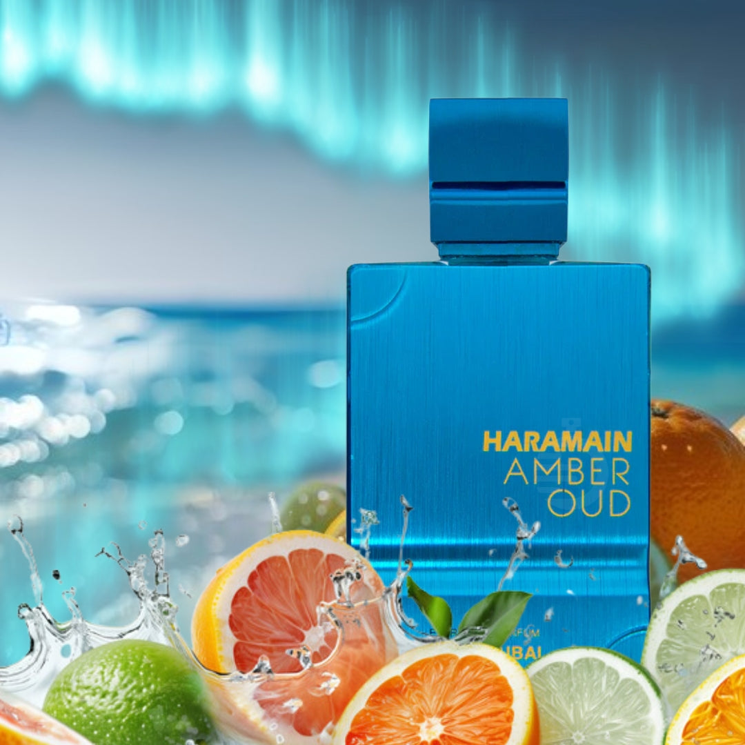 AMBER OUD AQUA DUBAI BY AL HARAMAIN - EXTRAIT DE PARFUM FOR UNISEX, 3.4 OZ/100ML