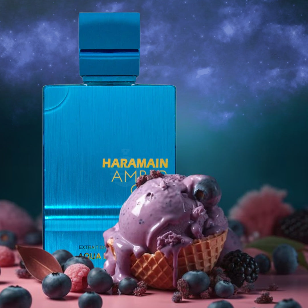 AMBER OUD AQUA DUBAI BY AL HARAMAIN - EXTRAIT DE PARFUM FOR UNISEX, 3.4 OZ/100ML